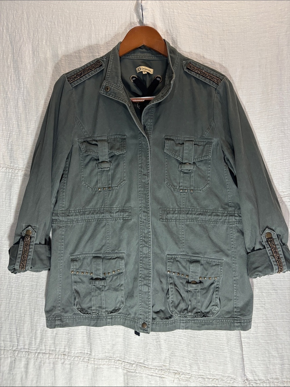 Democracy Utility Jacket in Olive Green